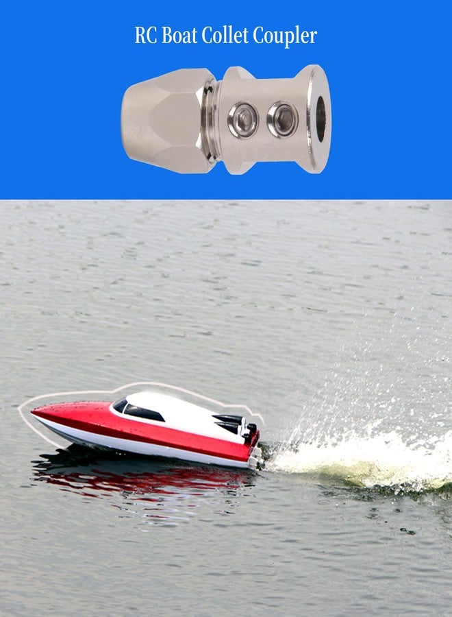 logyues Fielect Flex Collet Coupler for 5mm Motor Shaft w/ 4mm Flex Shaft Flexible Coupling RC Boat - Image 2